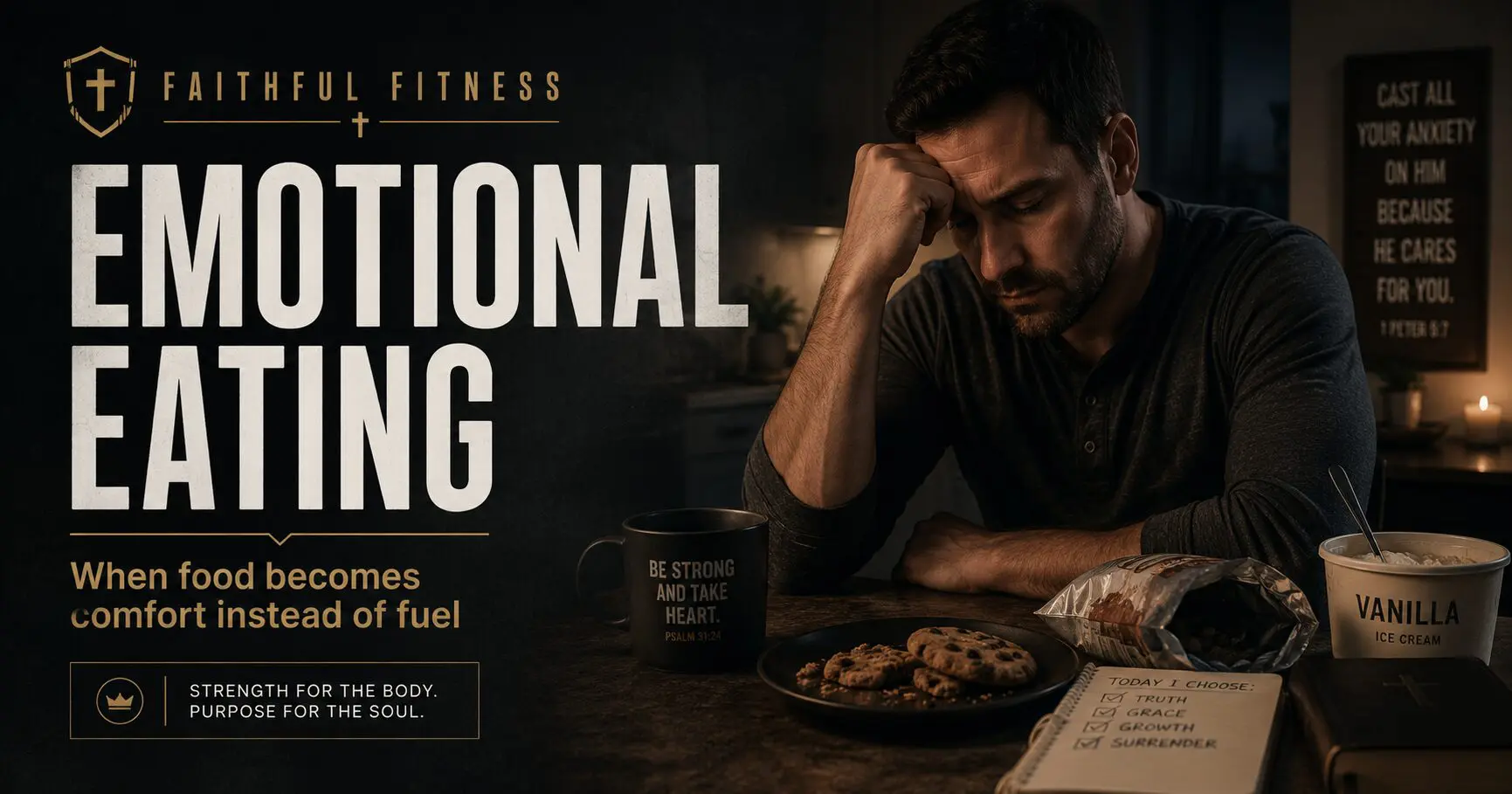 emotional eating Christian emotional eating, stop emotional eating, faith and fitness, food cravings, Christian health, Faithful Fitness, body stewardship