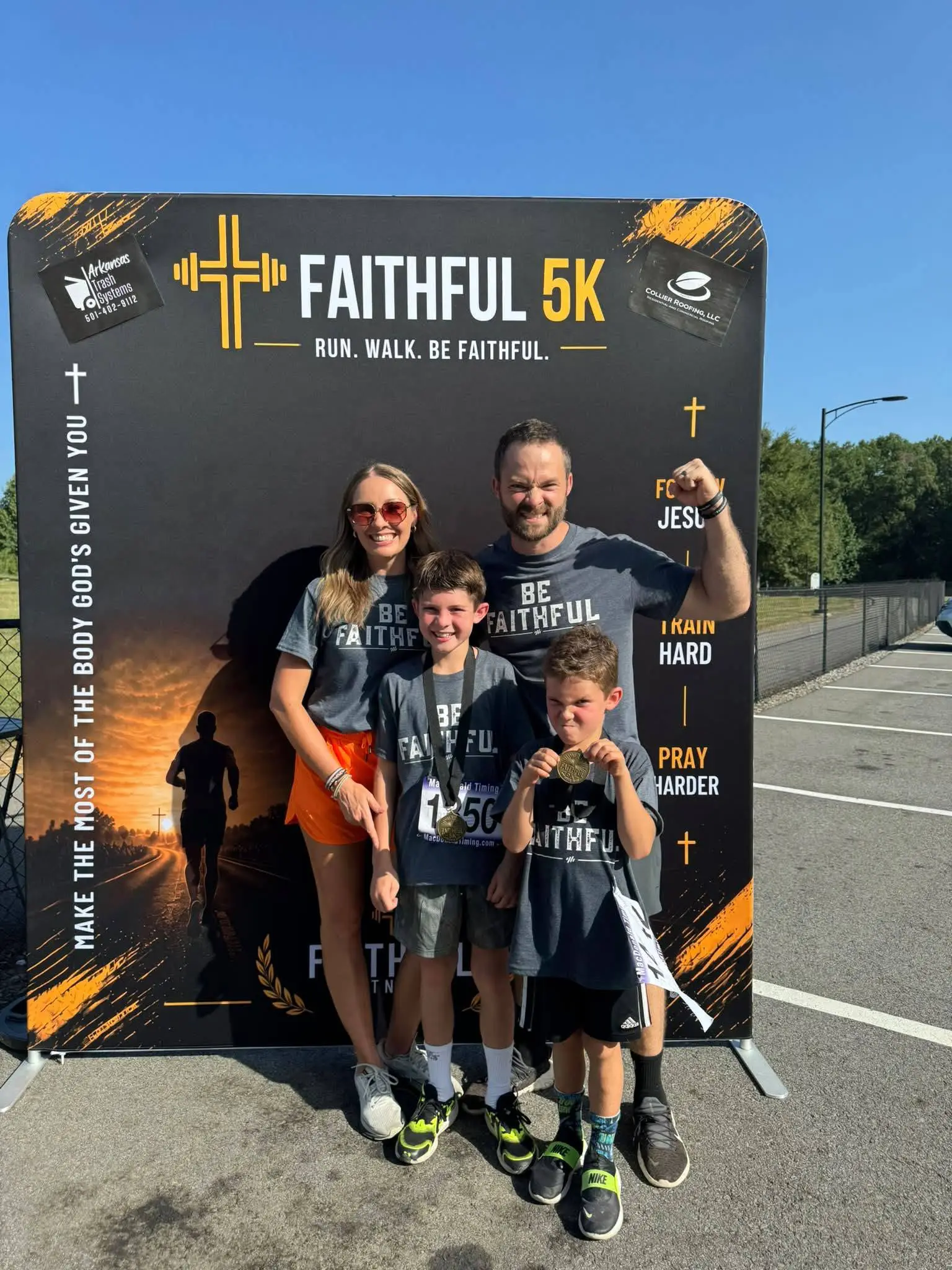 Coach Alex with family